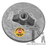 A76214M Mercury/Mercruiser Flat Trim Tab Magnesium Anode