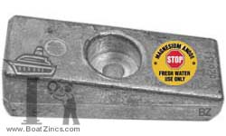 826134M Mercury Wedge Magnesium Anode