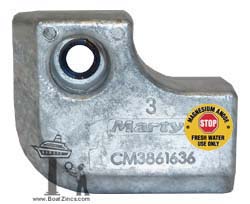 3861636M Volvo Penta XDP L-Block Magnesium Anode (3861633)