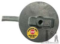 688-45371-02M Yamaha 40-90 HP Outboard Trim Tab Magnesium Anode