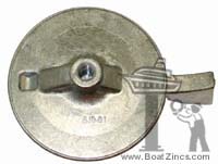 6J9-45371-01 Yamaha 150-200 HP Outboard Trim Tab Zinc Anode
