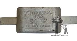 Z4A-MG Magnesium Anode with Aluminum Strap