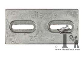 Slotted ZHC-5 Zinc Anode (ZHC-5S)