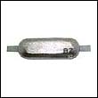 Navy Weld-On Zinc Anode - 9 lbs, 14" strap