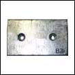 Rectangular Zinc Anode - 2-1/4" mounting 
