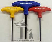 BoatZincs.com T-Handle Hex Wrench Set