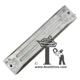 06411-ZW1-000A Honda 75-225 HP Outboard Large Bar Aluminum Anode (06411-ZW1-020)