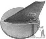 41107-ZW1-003-ZA Honda Outboard Trim Tab Zinc Anode (Mercury 31640)