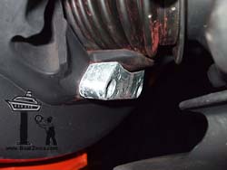 3588745 Volvo Penta DPH/DPR Transom Shield Zinc Anode Installed