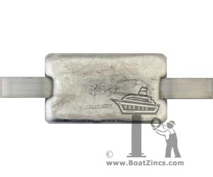 Z-4A Weld-On Zinc Anode with Aluminum Strap