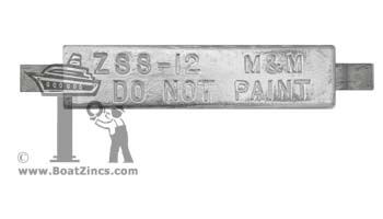 ZSS-12 Weld-On Zinc Anode