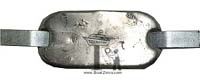 Oval 12-6 Hull Zinc Anode