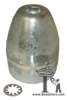 Wesmar Vortex Propeller Zinc Anode - Size B